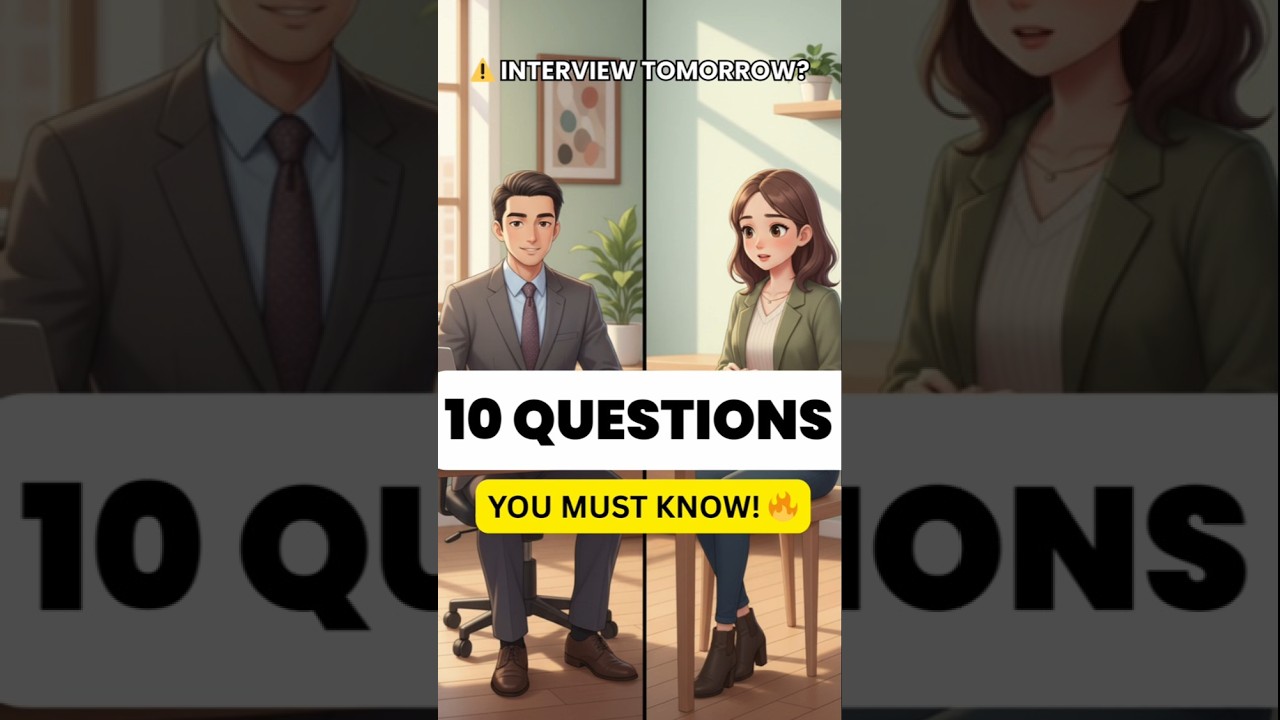 10 Easy English Job Interview Questions for Beginners | Speak English Confidently