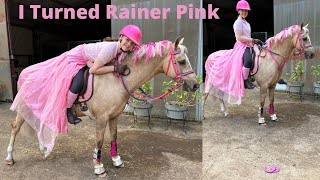 I Turned Rainer Pink 🤍| equestrianemmy | #equestrian