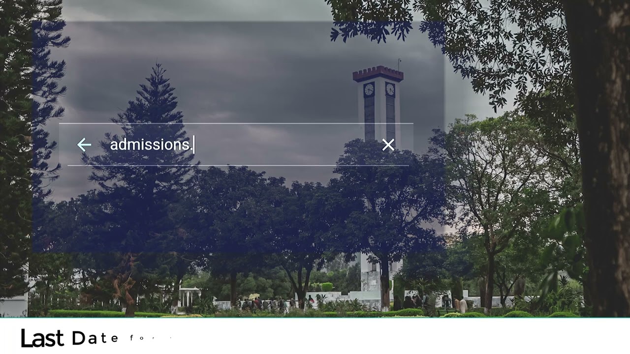 GIKI Undergraduate Admissions