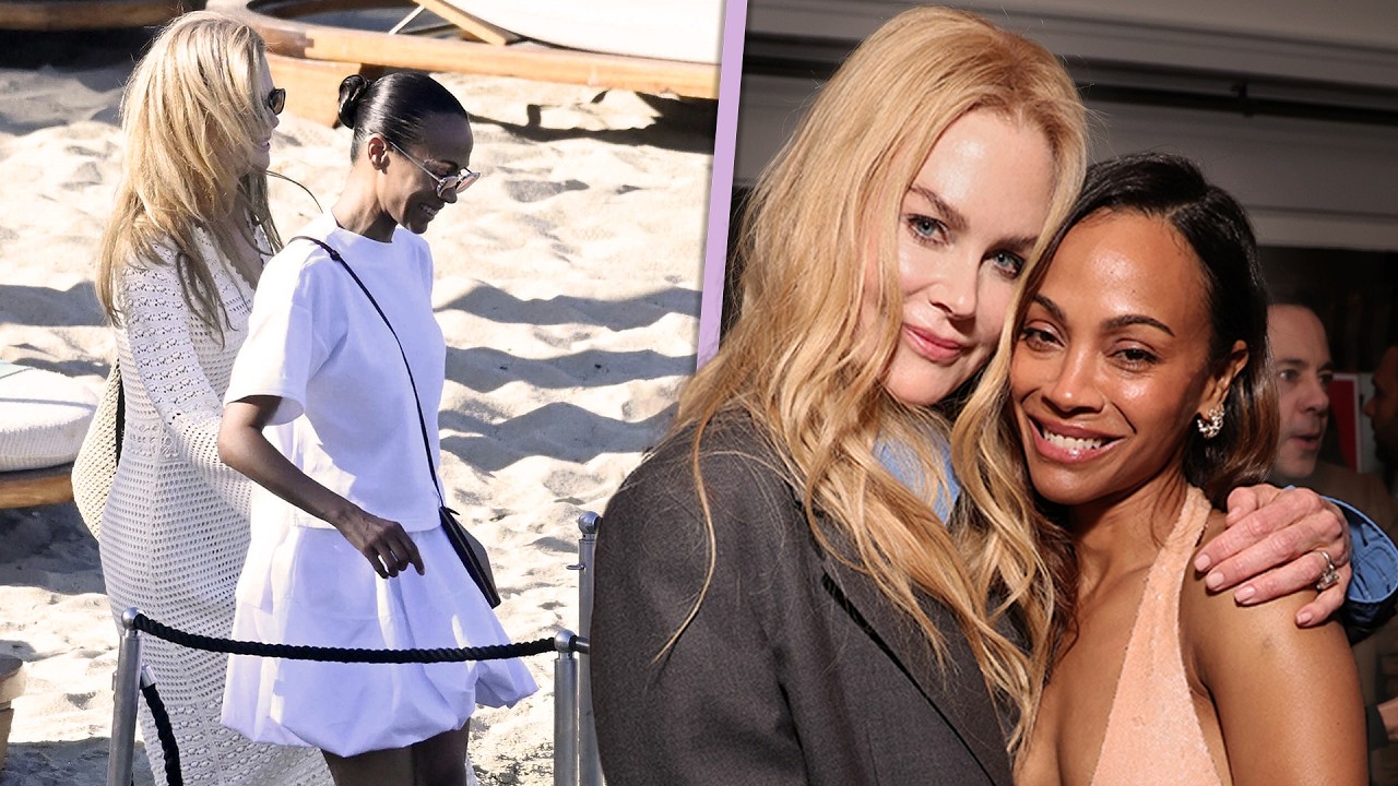 Nicole Kidman and Zoe Saldaña Have Girls’ Getaway in GREECE