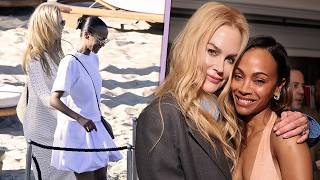 Nicole Kidman and Zoe Saldaña Have Girls’ Getaway in GREECE