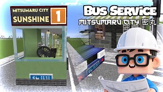 Building Mitsumaru City’s First Bus Route in Minecraft!