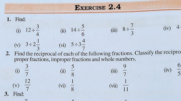 Class 7 Maths Chapter 2 l NCERT EXERCISE-2.4 l Fraction and Decimal l CBSE Board l Solution l 7th