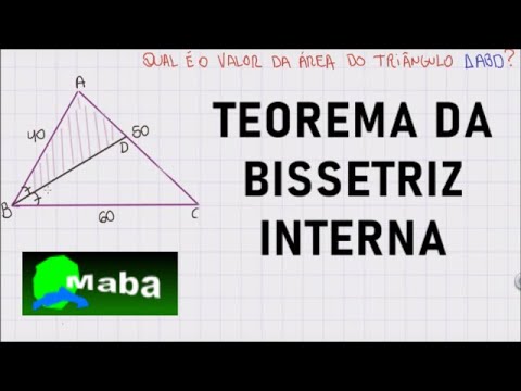 TEOREMA DA BISSETRIZ INTERNA E ÁREA  -  Com professor Gustavo Carli