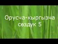 Орусча-кыргызча сөздүк 5