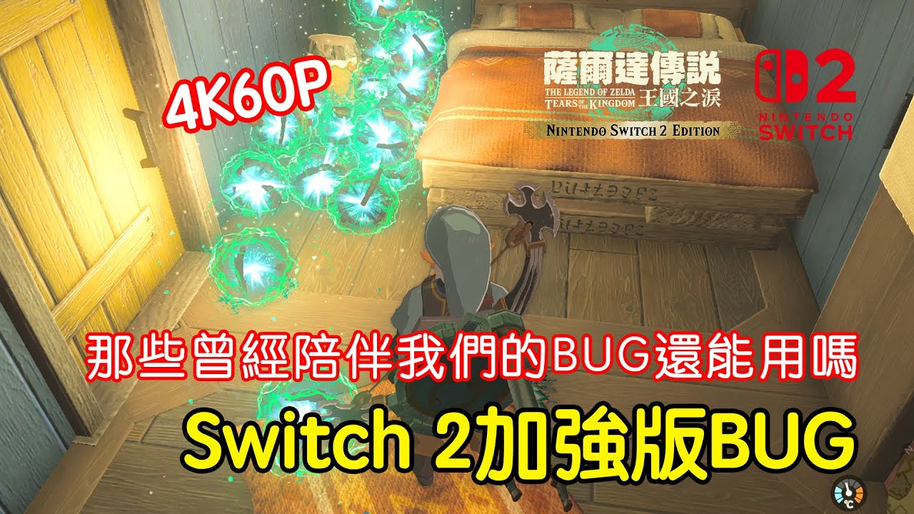Switch 2加強版BUG測試～4K60幀下還有哪些BUG還能用？【薩爾達傳說 王國之淚 加強版】