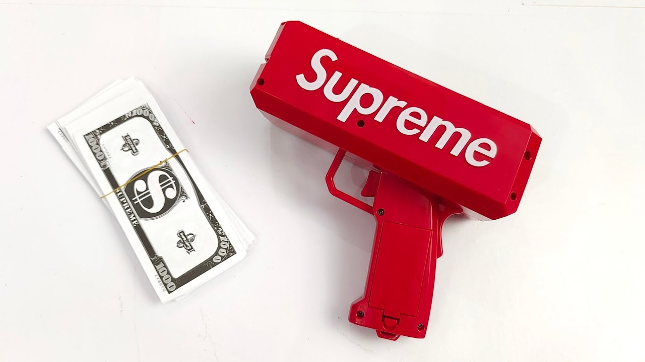 Superme money gun unboxing and testing | Unboxing Zone - YouTube