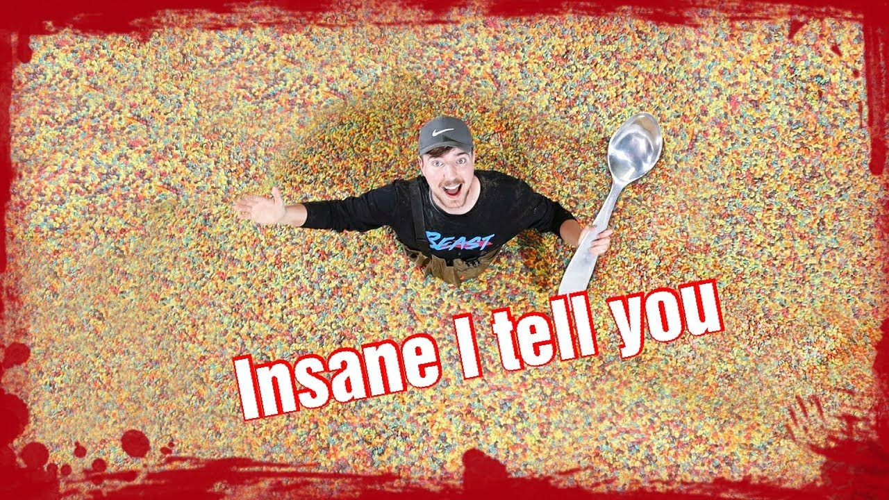 World's Largest Bowl Of Cereal MrBeast (REACTION) YouTube