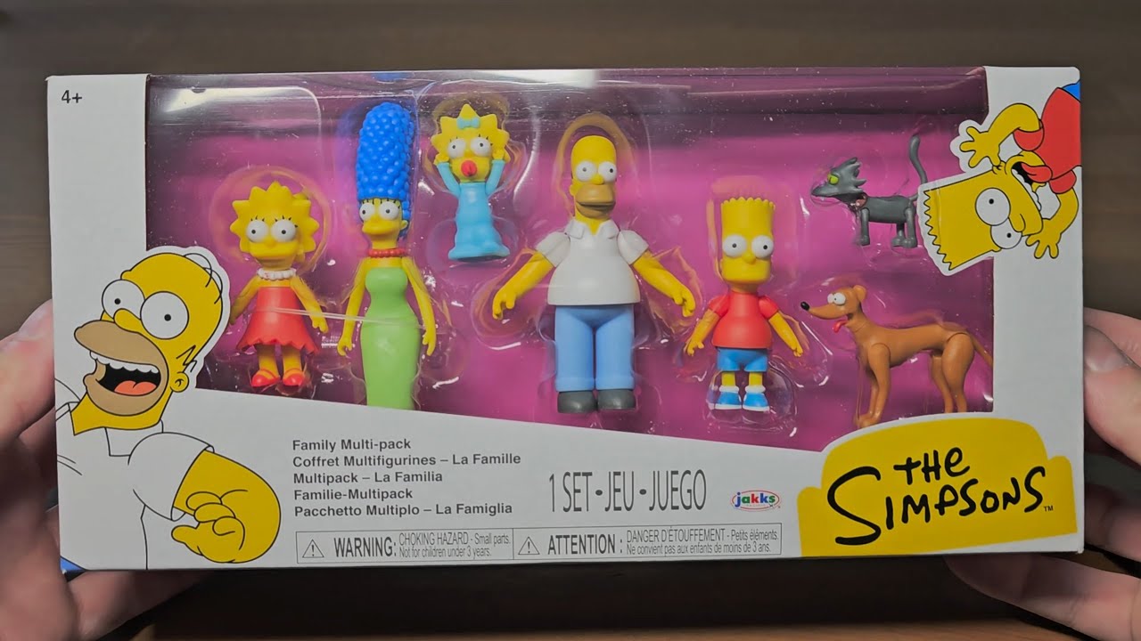 Unboxing The Simpsons Family Multi-Pack (2.5″ Figures) by JAKKS