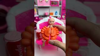 Satisfying Bathroom Toy Set Barbie Doll ASMR #shorts #asmr