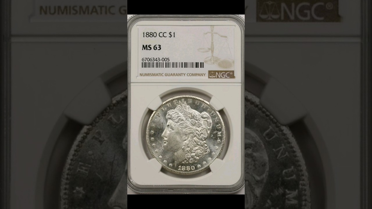 Rare 1880-cc Morgan Dollar...(rare Ms 63) 