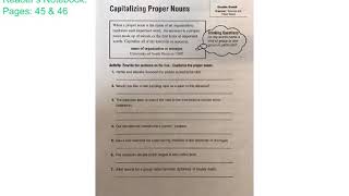 Reader’s Notebook: Lesson 4 - Pages 45 & 46