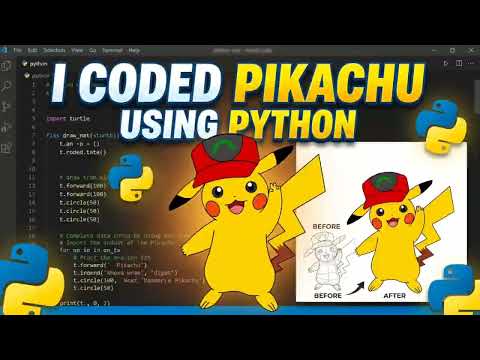 This Pikachu Was 100% Coded 👨🏻‍💻 | #Python #Coding -  This Pikachu Was 100% Coded 👨🏻‍💻 | #Python #Coding