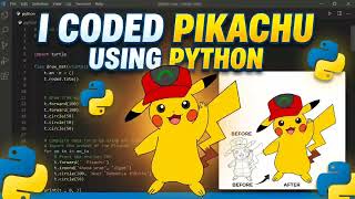 This Pikachu Was 100% Coded 👨🏻‍💻 | #Python #Coding