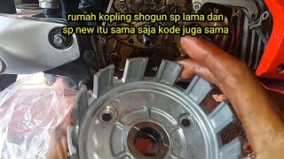 Perbedaan clearance rumah kopling shogun SP baru &amp; bawaan pabrik