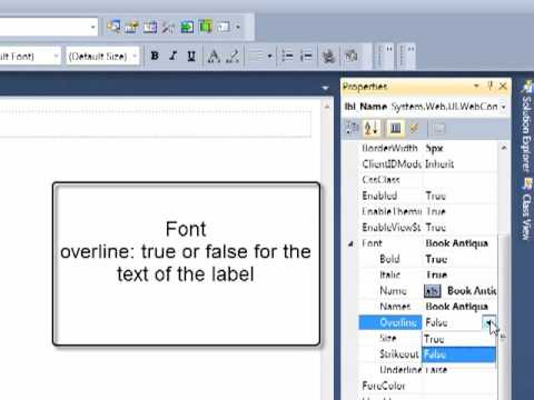 Label Properties - YouTube