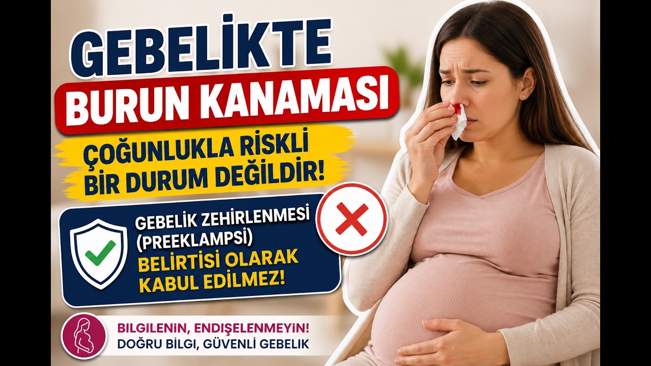 Gebelikte burun kanaması riskli mi? Tansiyon yüksekliği ve gebelik zehirlenmesi işareti olabilir mi?