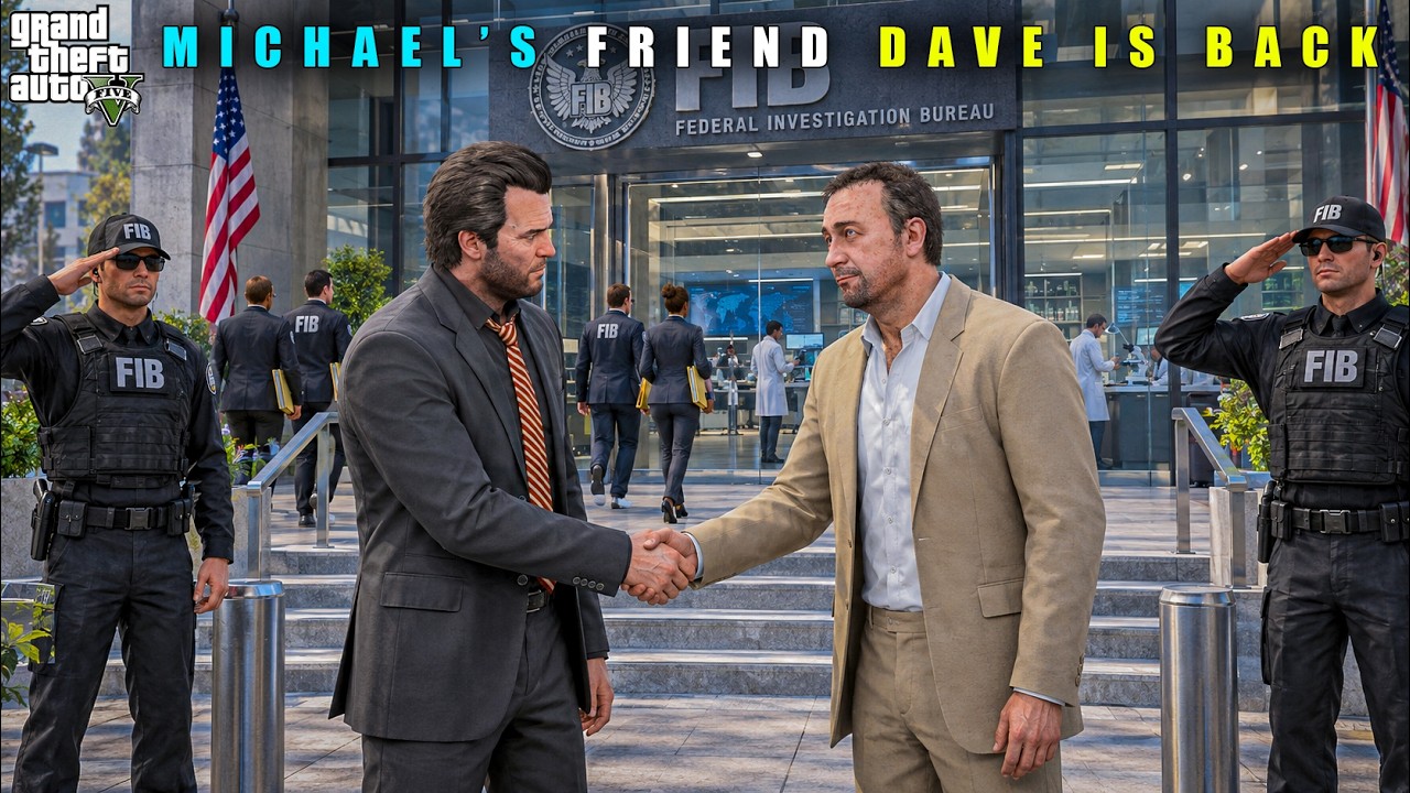 GTA 5 : MICHAEL'S FRIEND DAVE IS BACK AS FIB HEAD || BB GAMING