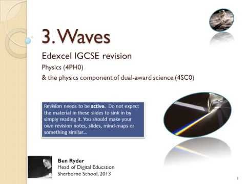 Waves REVISION PODCAST (Edexcel IGCSE physics topic 3)