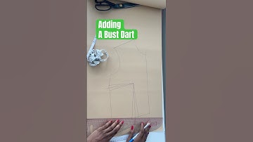 How to add a bust dart to your Bodice block! #patternmaking #sewingpattern