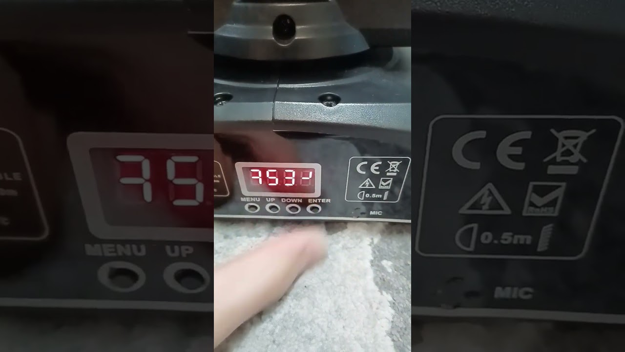 How to reset moving head spot lamp