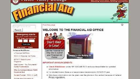 VVC Students - How-To - Accessing your Financial Aid Award Letter on WebAdvisor