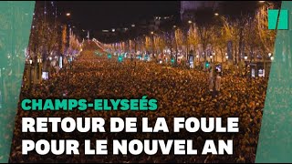 Pour le Nouvel an, les Champs-Élysées retrouvent la foule après deux ans de Covid