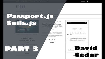 Passport.js implementation with Sails.js V1 | Part 3
