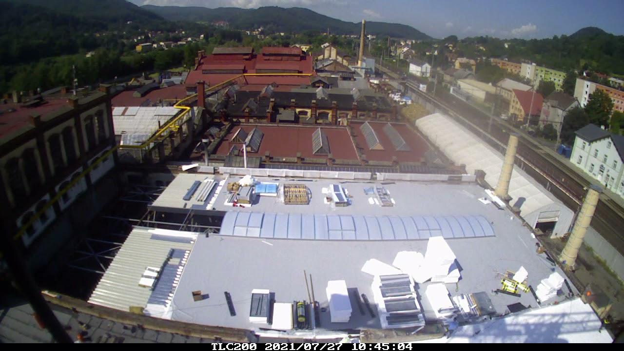 Kompletní rekonstrukce střešního pláště haly EBNER Měď Povrly a.s.