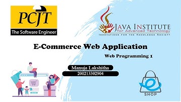 Web Project Task 46 | 1st year | Semester 01 | Java Institute | eShop Web Application