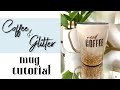 COFFEE AND GLITTER EPOXY MUG TUMBLER TUTORIAL!