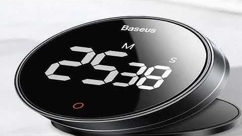 Baseus Magnetic Kitchen Timer Countdown Stopwatch Manual Rotation Counter Work Sport Study Alarm Clo