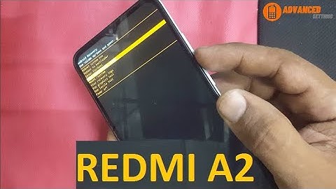 redmi a2 hard reset no command