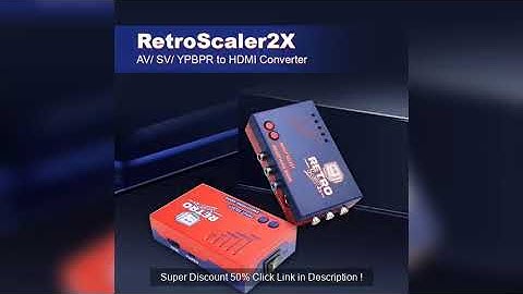 RetroScaler2x AV to HDMI-compatible Converter and Line-doubler For Ret Super Discount 50%