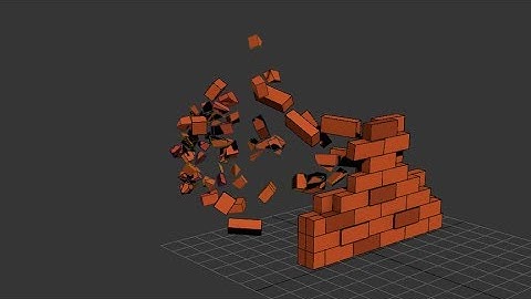 Brick wall demolition - 3ds max tutorial