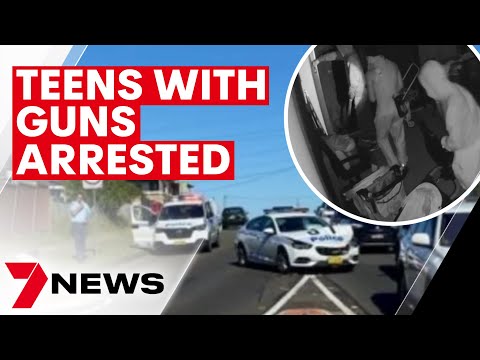 Teens steal cars at gunpoint in sydney | 7news
