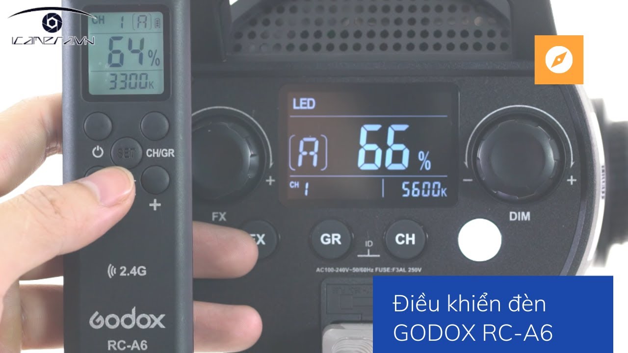 Điều khiển đèn Led Godox RC-A6 cho SL150II, SL200II, FV150, FV200 ...