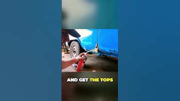 Tips for Using Foam Filler on Rust Spots #vanlife #diyrestore #vw