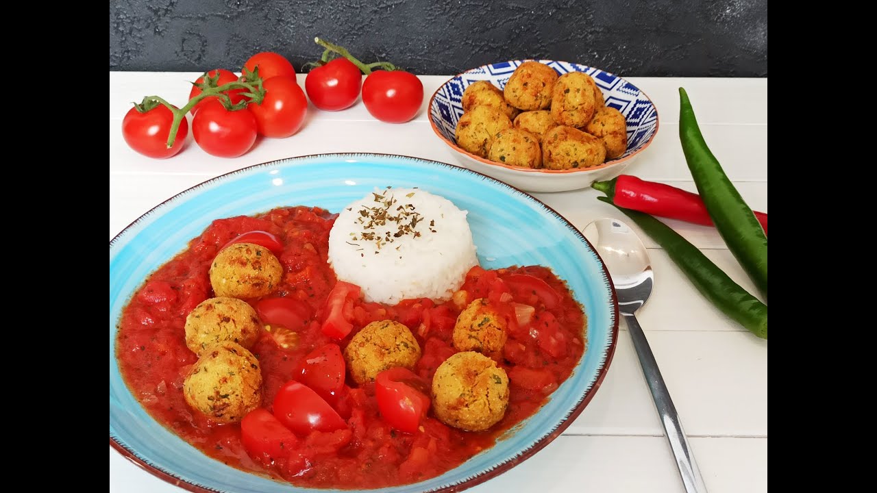 Falafel Mit Reis Und Soe