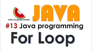 Java Video 13: For Loop