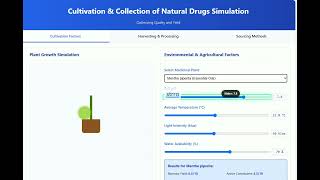 Learn Cultivation & Collection of Natural Drugs Simulation | Pharmacy Tutorial | Medical Education
