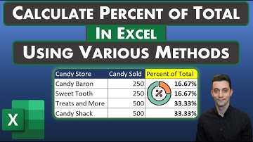 Excel Tips - Calculating Percent of Total | Quick Analysis Shortcut