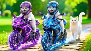 Mama Cat Trims Fur on the Farm and Makes Tiger Hat For Kittens At Home🐾🎩🐯