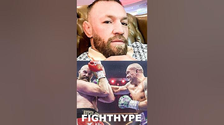Conor McGregor REACTS to Usyk BEATING Tyson Fury AGAIN in REMATCH