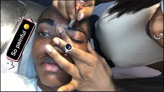 My first time Microblading |Semi permanent brows |ombre brows