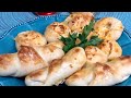 فطائر الجبن بالشطّه/المقادير في صندوق الوصف  Hot cheese pies/the recipe in the description box.