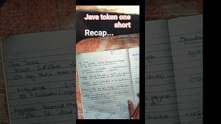 Day 10🚀:java tokens oneshot #learnjava #coding #javabeginner