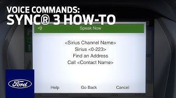 SYNC 3 Voice Commands | SYNC 3 How-To | Ford