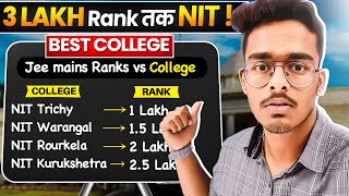 Get Top NIT Colleges at Low JEE Rank🔥| All NITs Cutoff for JEE 2024 | Colleges at Low Percentile