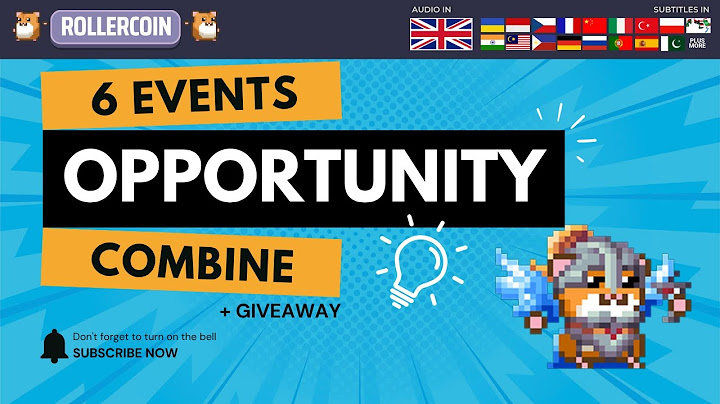 3x1 events + 3x3 crafts +2 sales!!! WOW rollercoin is bombing us. Let's get to war then +Giveaway